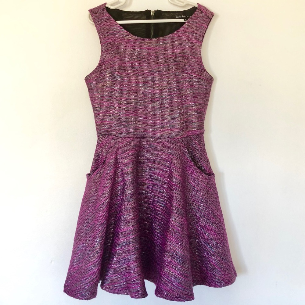 Magenta Miss Behave Party Dress
